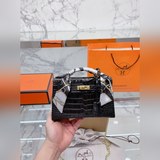 原單鳄魚紋 牛皮  hermes mini kelly一代 / 手掌紋牛皮全套