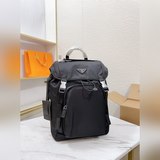 prada 普拉達雙肩包 專櫃最新進口帆布配小牛皮原單品質  官網同步 原版五金