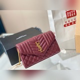 升級免稅店包裝 禮品袋 YSL WOC 魚子醬牛皮 鍊條包信封包ysI家當之無