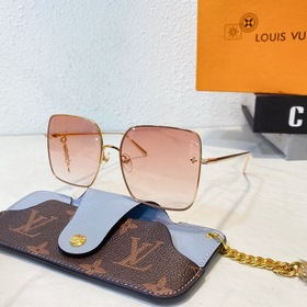 方形 LOUI VUITTON 女士花卉挂飾時尚漸變方框太陽眼鏡 Z1716 Z