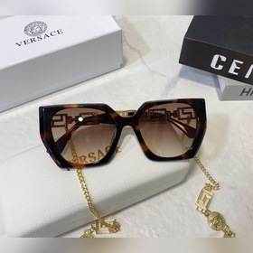 高品質VERSACE5065封面廣告款 鑽石切割框面 下重本厚金電鍍 金燦燦 搭